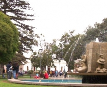 Fountain on Plaza de Armas, La Serena, Coquimbo Region, Chile, South  America Stock Photo - Alamy